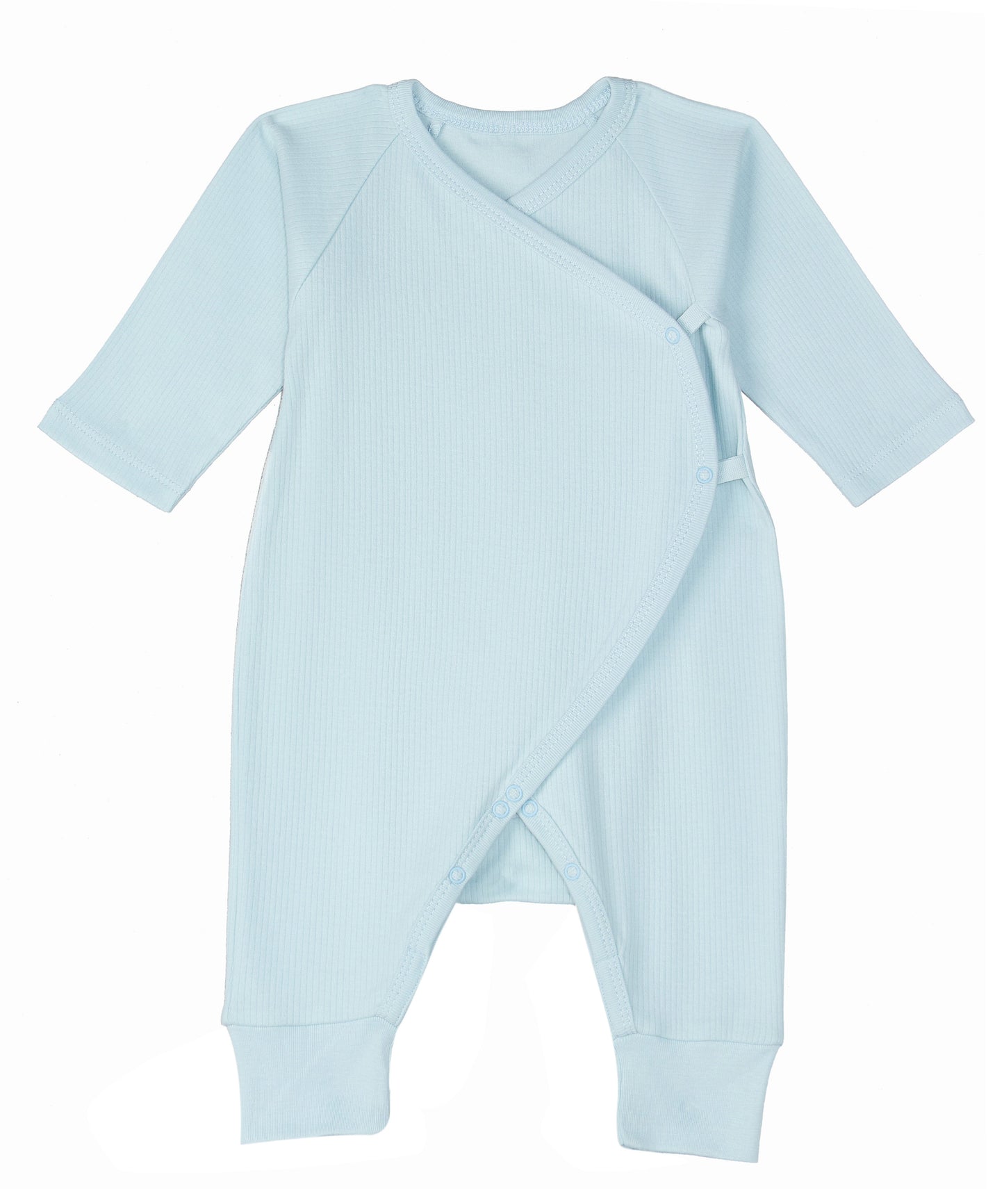 Side Snap Kimono - Pearl Blue