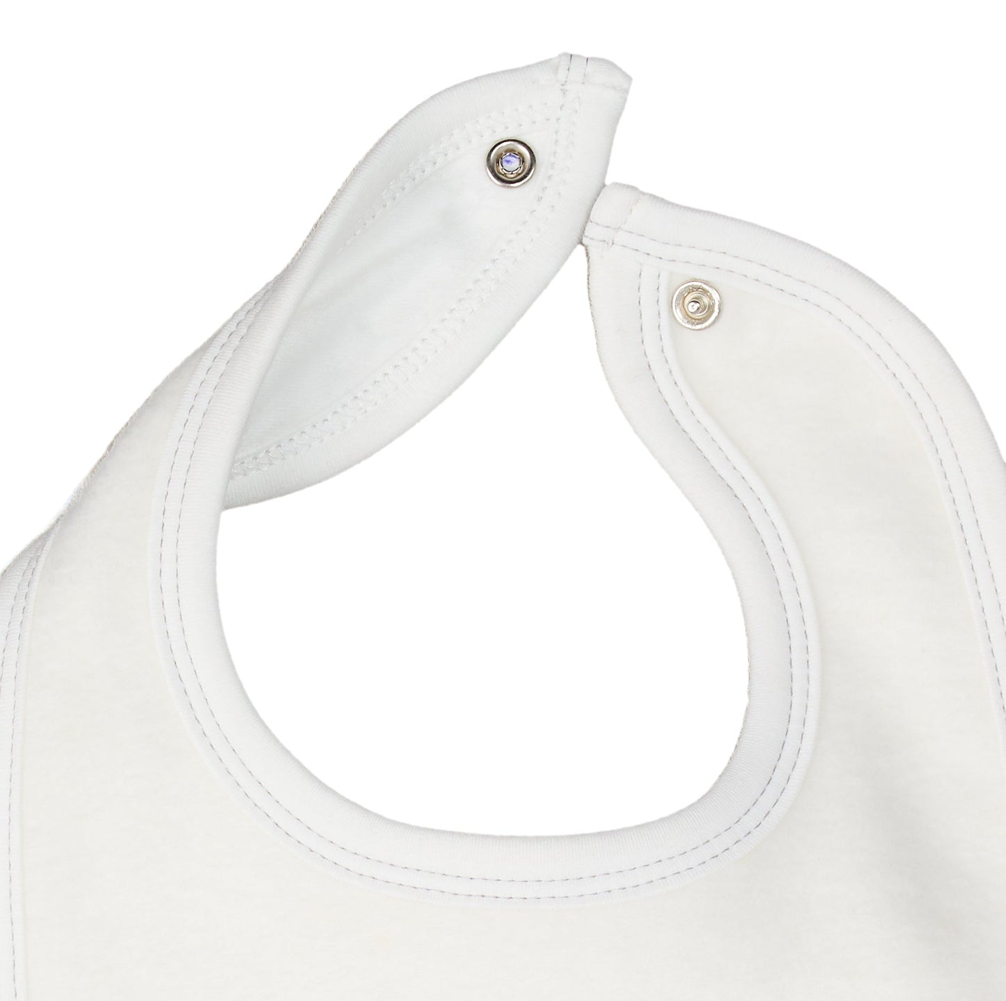 Brushed Cotton Drooling Bib - Off White
