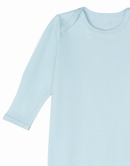 Knotted Gown and Beanie - Pearl Blue