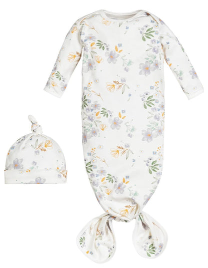 Knotted Gown and Beanie - Modern Daisy