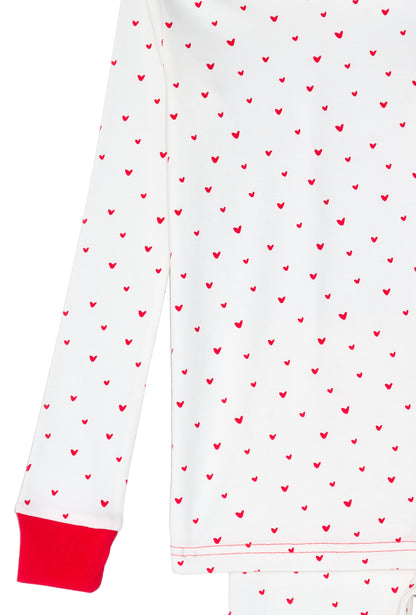 Kid's Pajama - Red Hearts
